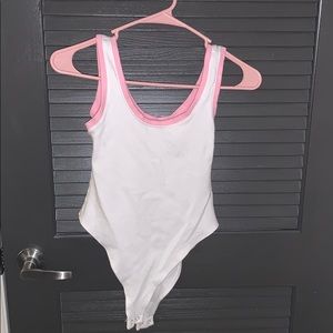White & pink tank top!